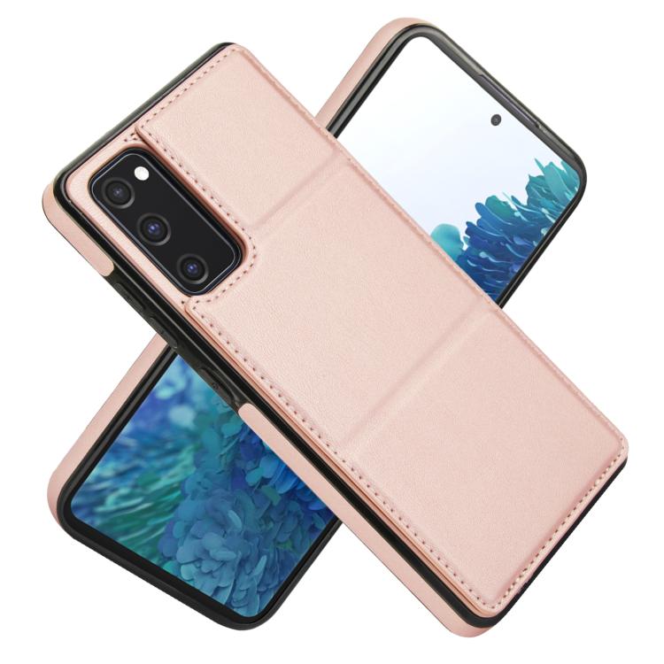 For Samsung Galaxy S20 FE Tri-fold Holder Leather Phone Case with Card Slot