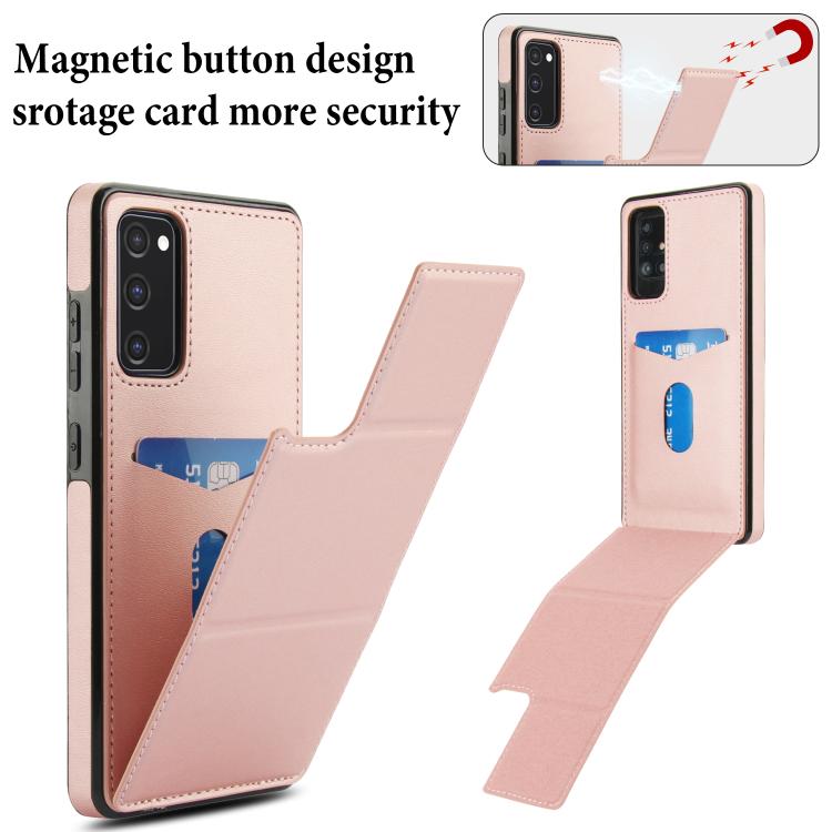 For Samsung Galaxy S20 FE Tri-fold Holder Leather Phone Case with Card Slot