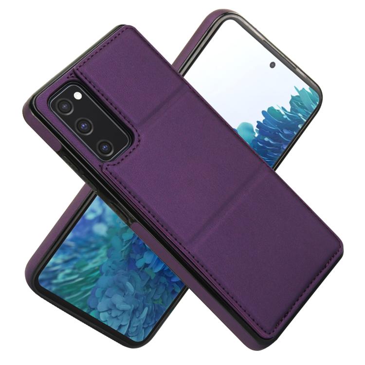 For Samsung Galaxy S20 FE Tri-fold Holder Leather Phone Case with Card Slot