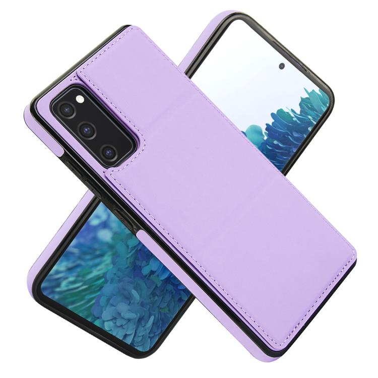For Samsung Galaxy S20 FE Tri-fold Holder Leather Phone Case with Card Slot