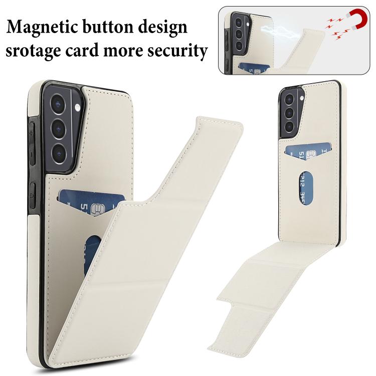 For Samsung Galaxy S21 5G Tri-fold Holder Leather Phone Case with Card Slot
