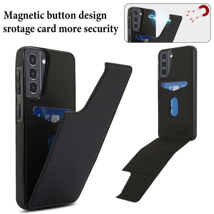 For Samsung Galaxy S21 5G Tri-fold Holder Leather Phone Case with Card Slot