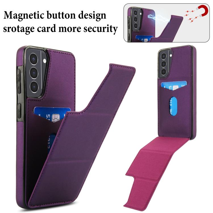 For Samsung Galaxy S21 5G Tri-fold Holder Leather Phone Case with Card Slot