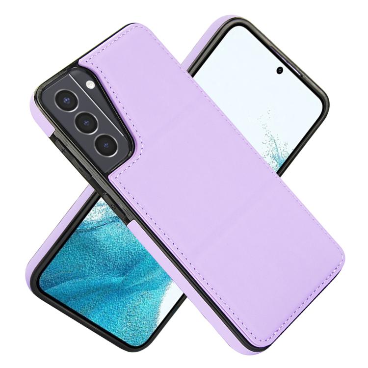 For Samsung Galaxy S21 5G Tri-fold Holder Leather Phone Case with Card Slot