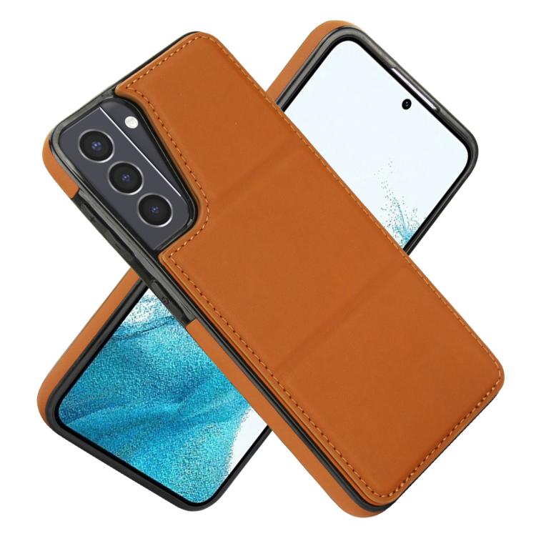 For Samsung Galaxy S21 5G Tri-fold Holder Leather Phone Case with Card Slot