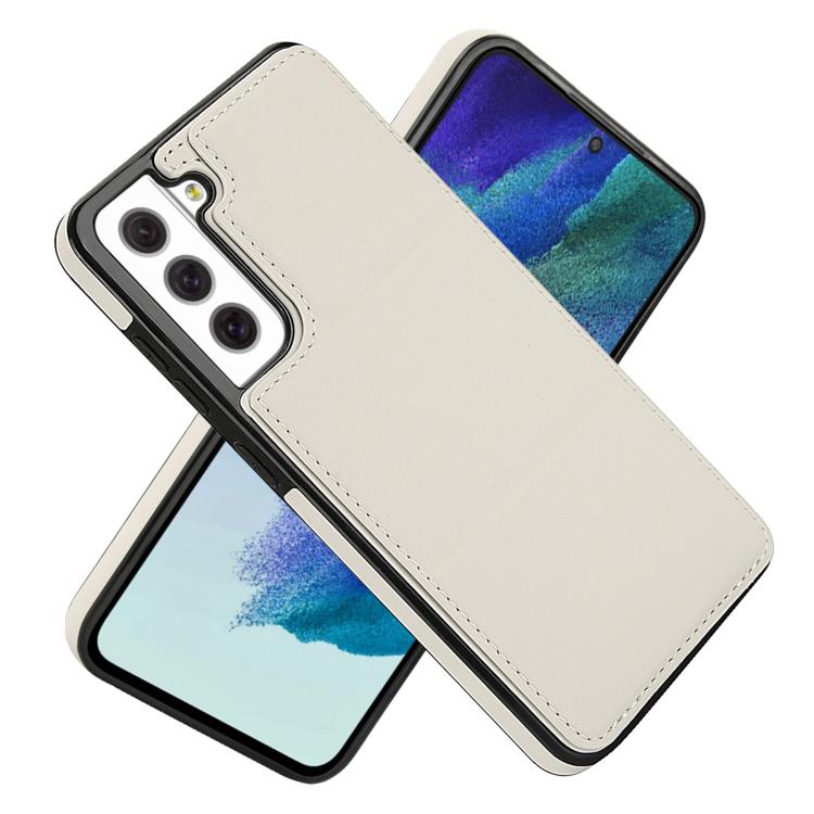 For Samsung Galaxy S21 FE 5G Tri-fold Holder Leather Phone Case with Card Slot