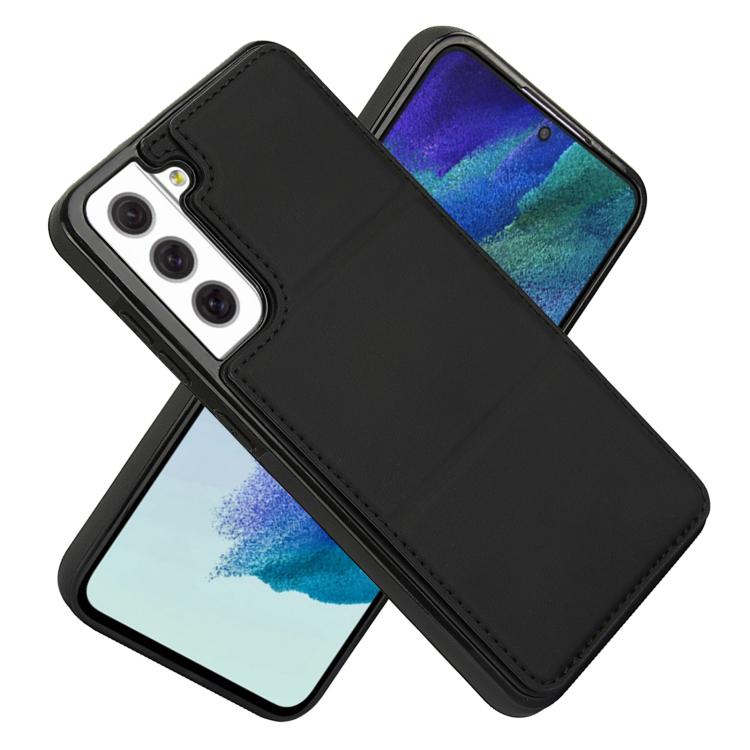 For Samsung Galaxy S21 FE 5G Tri-fold Holder Leather Phone Case with Card Slot