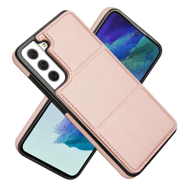 For Samsung Galaxy S21 FE 5G Tri-fold Holder Leather Phone Case with Card Slot