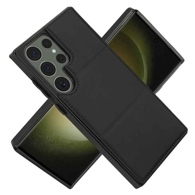 For Samsung Galaxy S23 Ultra 5G Tri-fold Holder Leather Phone Case with Card Slot