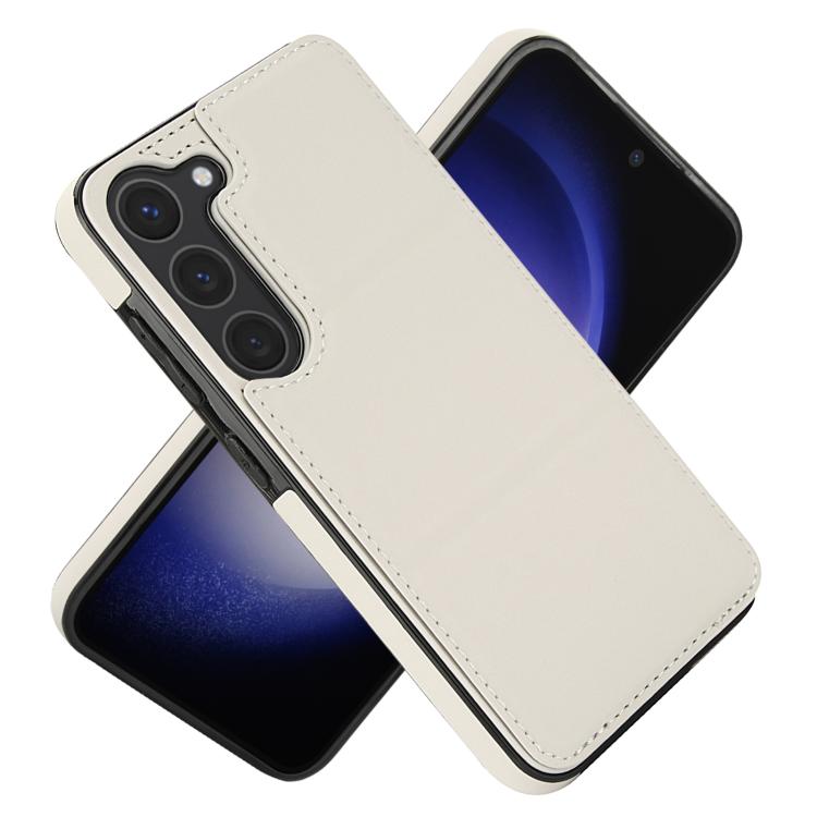 For Samsung Galaxy S23+ 5G Tri-fold Holder Leather Phone Case with Card Slot