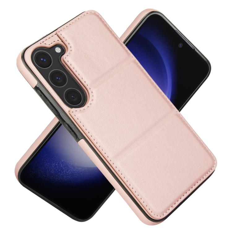 For Samsung Galaxy S23+ 5G Tri-fold Holder Leather Phone Case with Card Slot