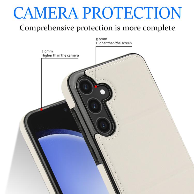 For Samsung Galaxy S23 FE 5G Tri-fold Holder Leather Phone Case with Card Slot