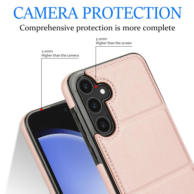 For Samsung Galaxy S23 FE 5G Tri-fold Holder Leather Phone Case with Card Slot