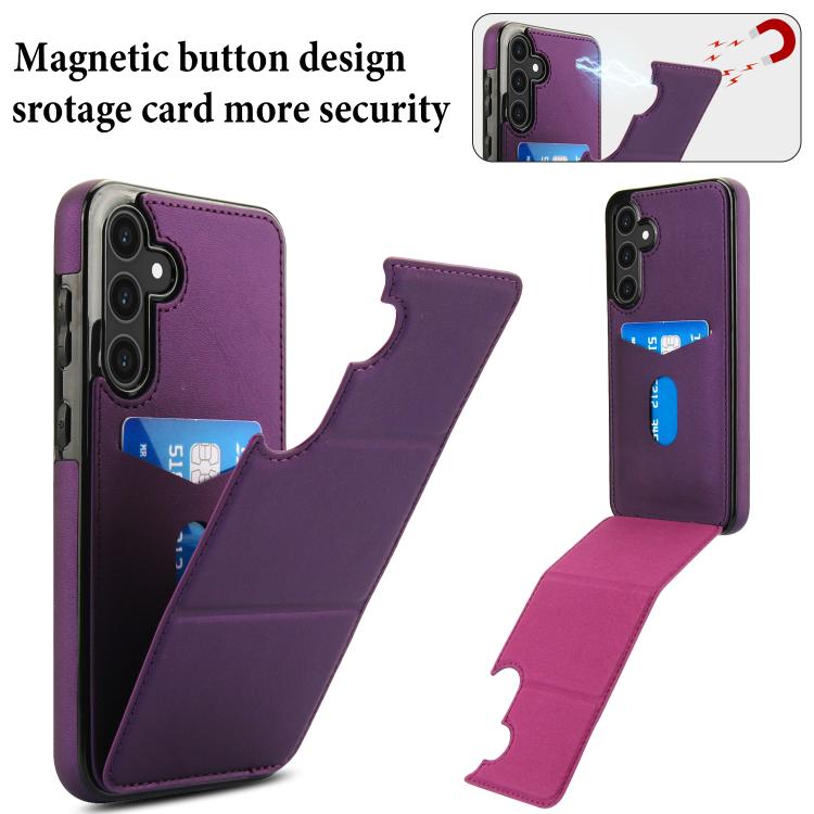For Samsung Galaxy S23 FE 5G Tri-fold Holder Leather Phone Case with Card Slot