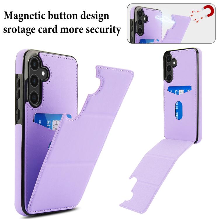 For Samsung Galaxy S23 FE 5G Tri-fold Holder Leather Phone Case with Card Slot