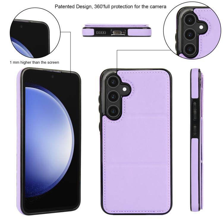 For Samsung Galaxy S23 FE 5G Tri-fold Holder Leather Phone Case with Card Slot