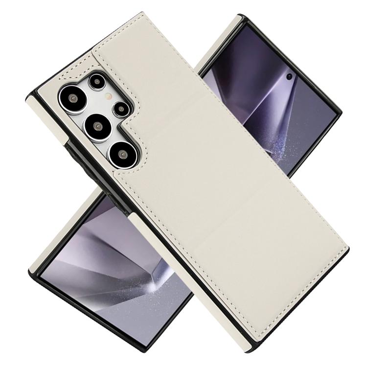 For Samsung Galaxy S24 Ultra 5G Tri-fold Holder Leather Phone Case with Card Slot