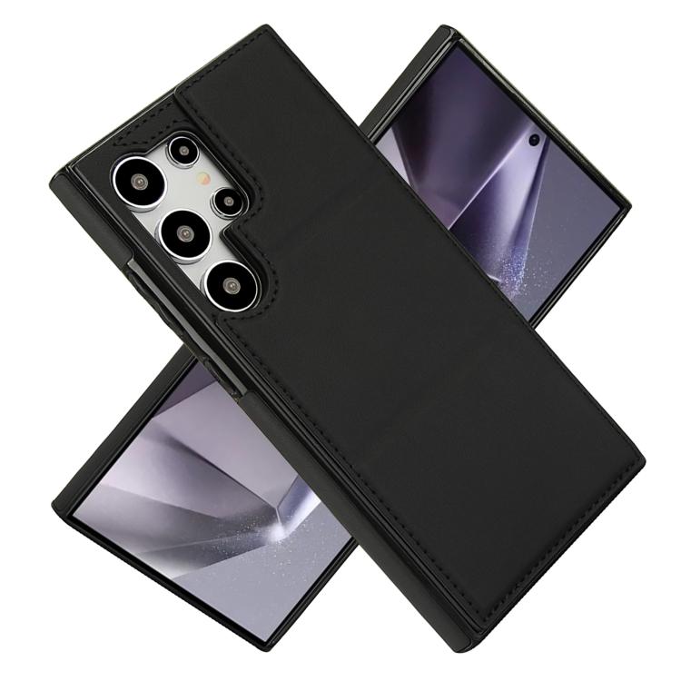For Samsung Galaxy S24 Ultra 5G Tri-fold Holder Leather Phone Case with Card Slot