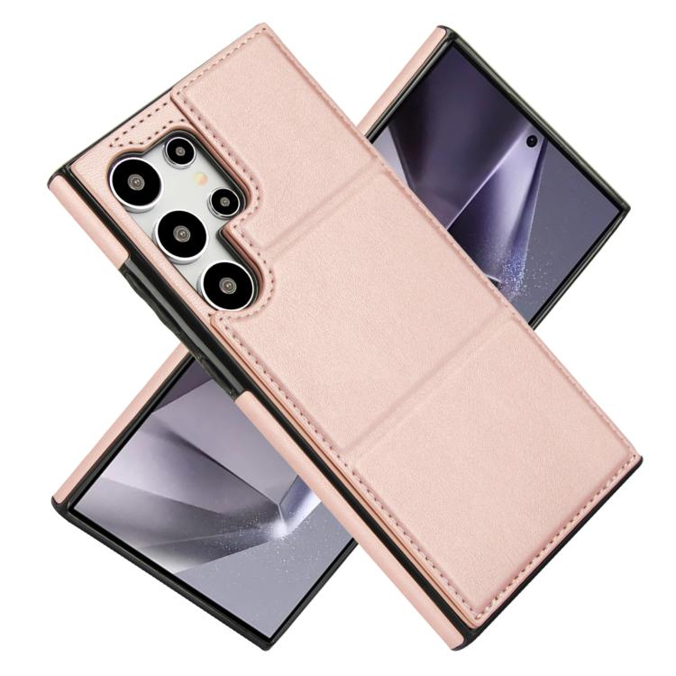 For Samsung Galaxy S24 Ultra 5G Tri-fold Holder Leather Phone Case with Card Slot