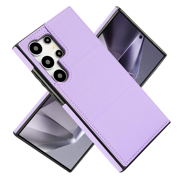 For Samsung Galaxy S24 Ultra 5G Tri-fold Holder Leather Phone Case with Card Slot