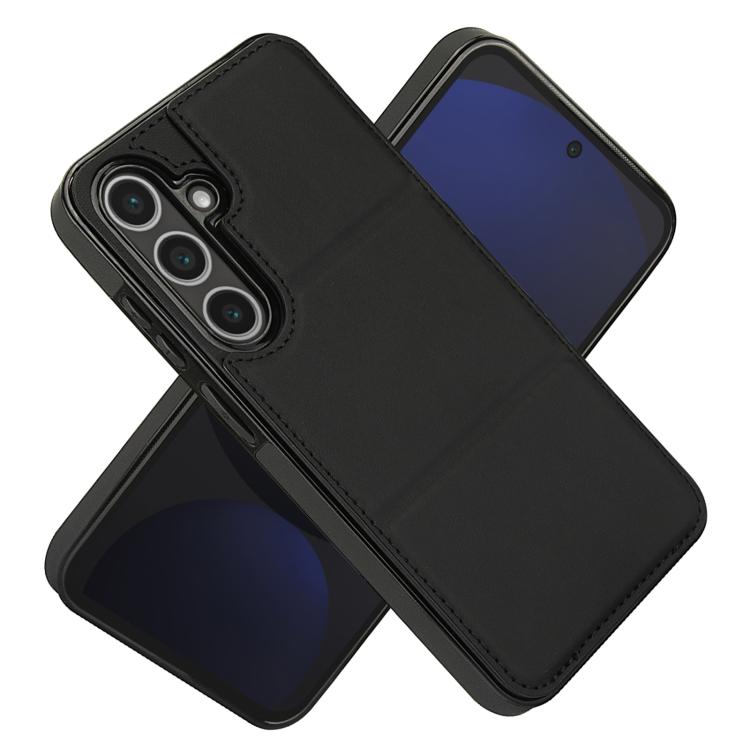 For Samsung Galaxy S24 5G Tri-fold Holder Leather Phone Case with Card Slot