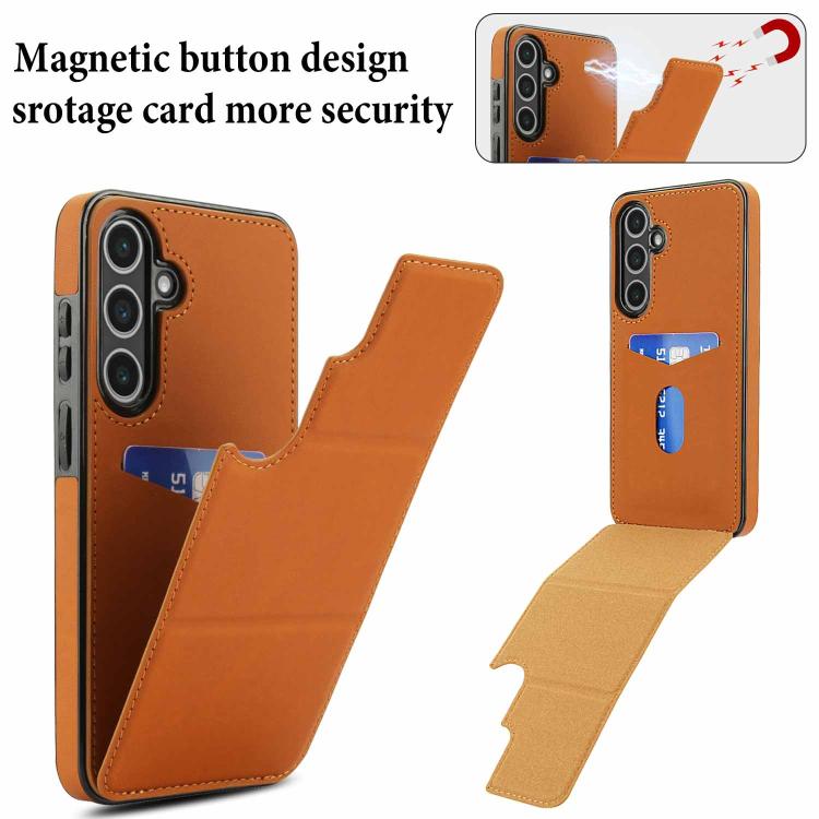 For Samsung Galaxy S24 5G Tri-fold Holder Leather Phone Case with Card Slot