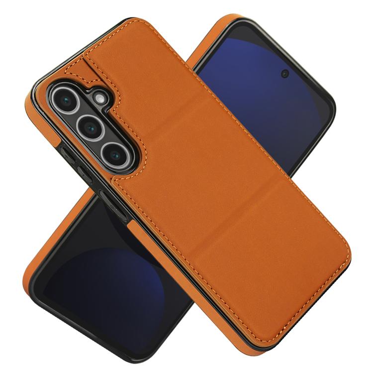 For Samsung Galaxy S24 FE 5G Tri-fold Holder Leather Phone Case with Card Slot