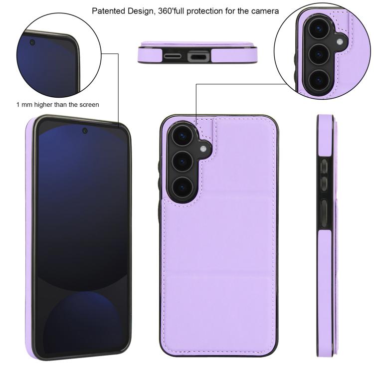 For Samsung Galaxy S25+ 5G Tri-fold Holder Leather Phone Case with Card Slot