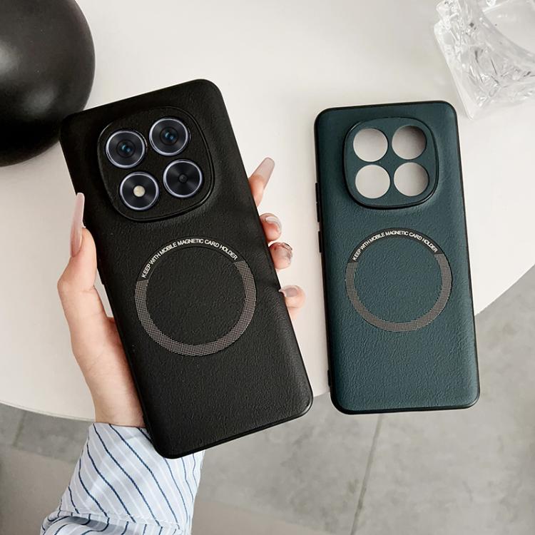 For Redmi Note 14 Pro 5G PU MagSafe Magnetic Phone Case
