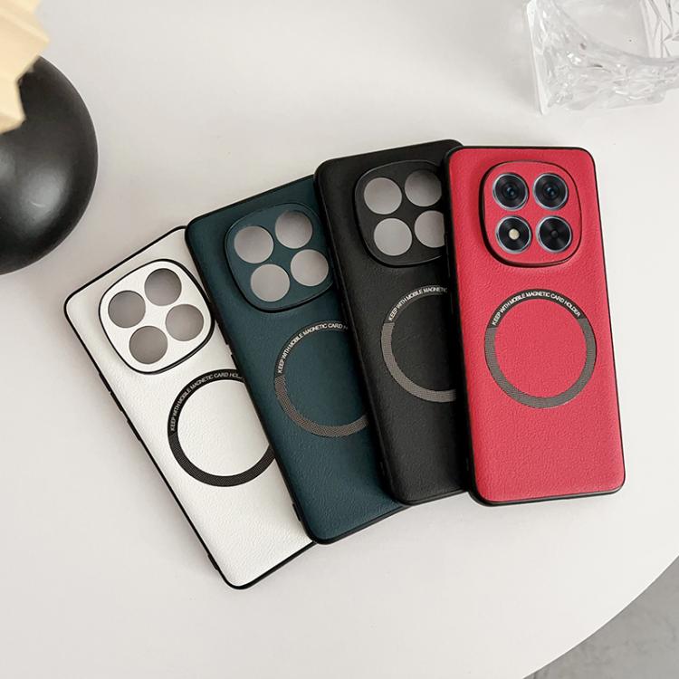 For Redmi Note 14 Pro 4G PU MagSafe Magnetic Phone Case
