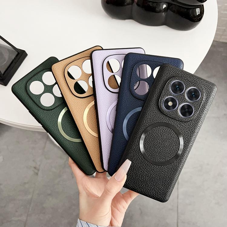 For Redmi Note 14 Pro 5G CD Magsafe Magnetic Litchi Texture Phone Case