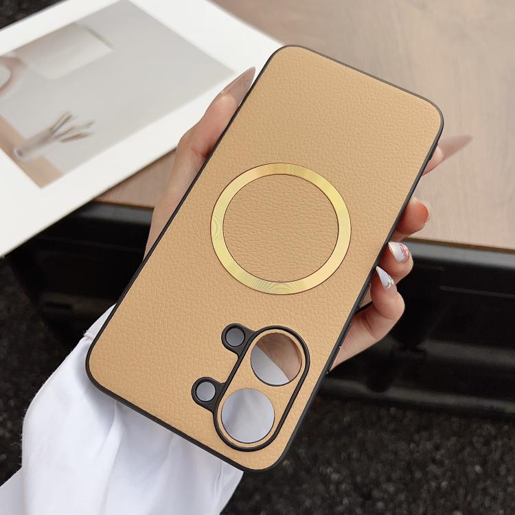 For Redmi Turbo 5 Max / Poco X8 Pro Max 5G CD Magsafe Magnetic Litchi Texture Phone Case