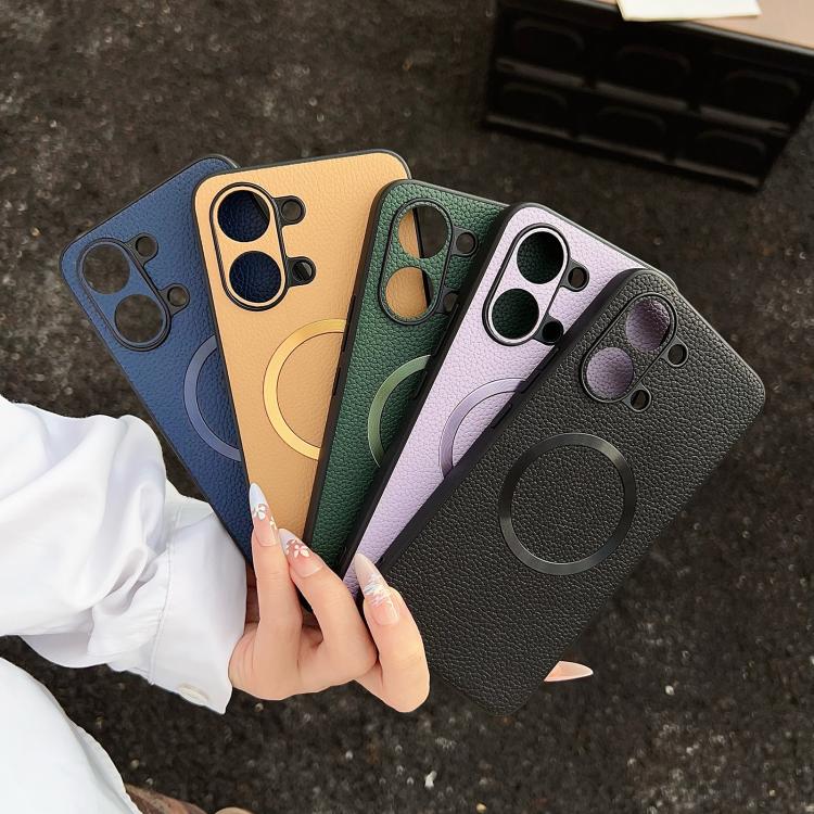 For Redmi Turbo 5 Max / Poco X8 Pro Max 5G CD Magsafe Magnetic Litchi Texture Phone Case
