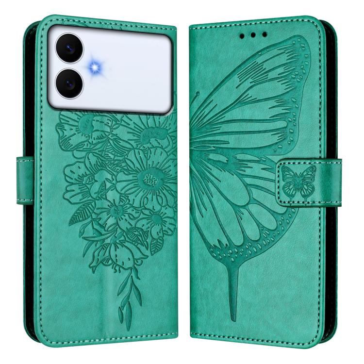 For Samsung Galaxy S26 Edge 5G Embossed Butterfly Leather Phone Case