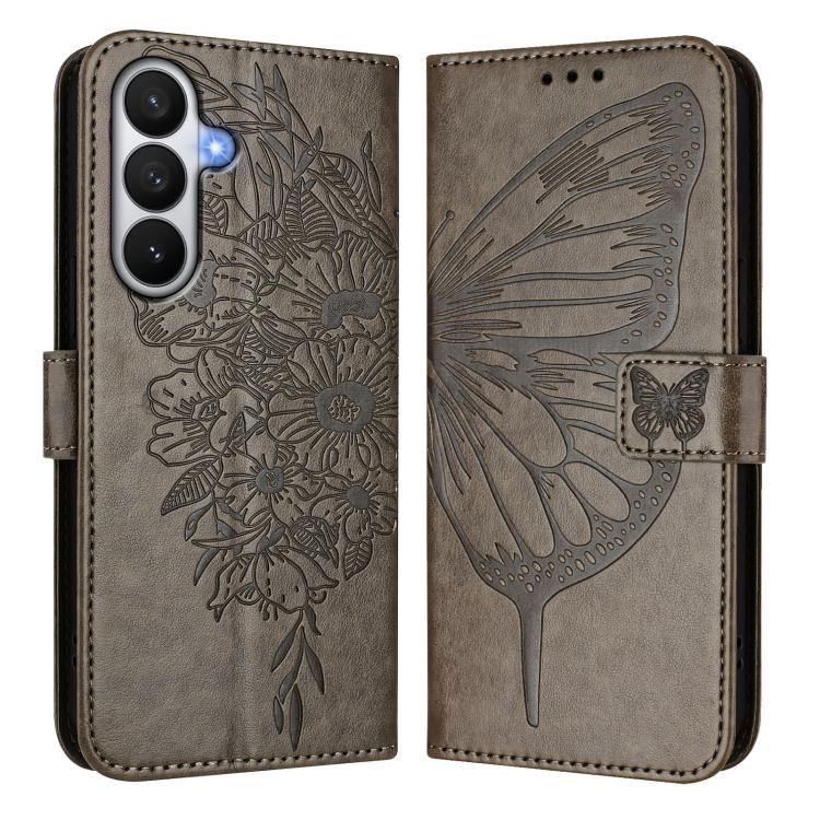 For Samsung Galaxy S26 5G Embossed Butterfly Leather Phone Case