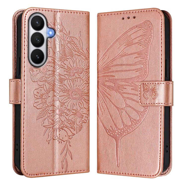 For Samsung Galaxy S26 5G Embossed Butterfly Leather Phone Case