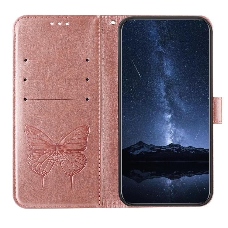 For Samsung Galaxy S26 5G Embossed Butterfly Leather Phone Case