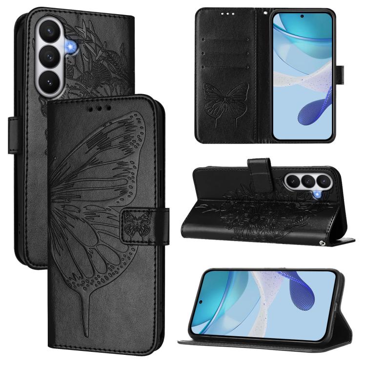 For Samsung Galaxy S26 5G Embossed Butterfly Leather Phone Case