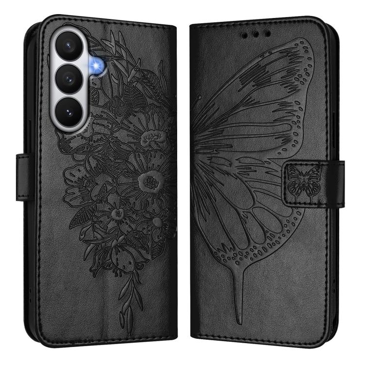 For Samsung Galaxy S26 5G Embossed Butterfly Leather Phone Case
