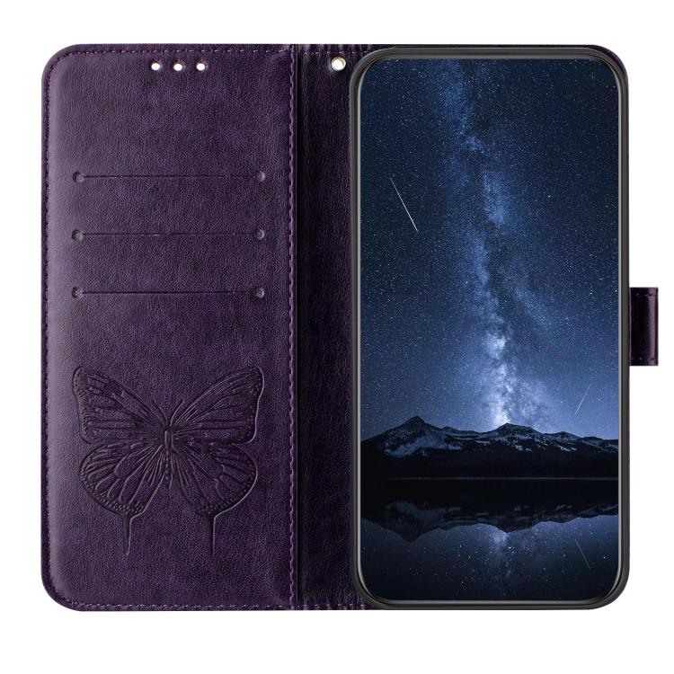 For Samsung Galaxy S26 5G Embossed Butterfly Leather Phone Case