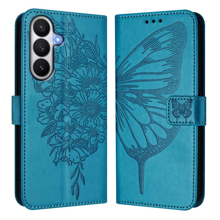For Samsung Galaxy S26 5G Embossed Butterfly Leather Phone Case