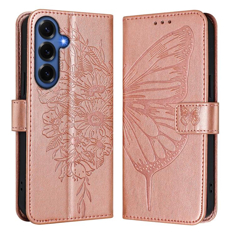 For Samsung Galaxy S26+ 5G Embossed Butterfly Leather Phone Case