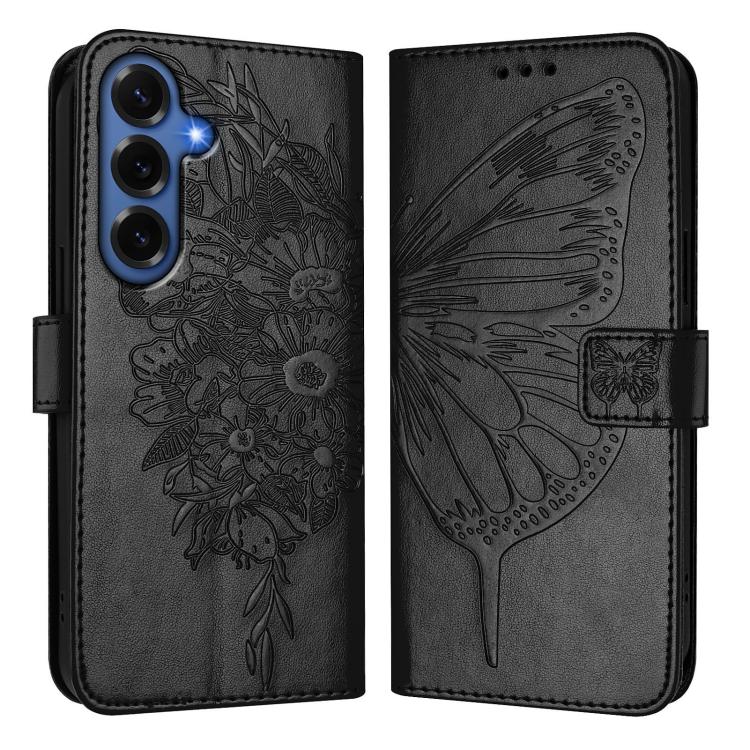 For Samsung Galaxy S26+ 5G Embossed Butterfly Leather Phone Case