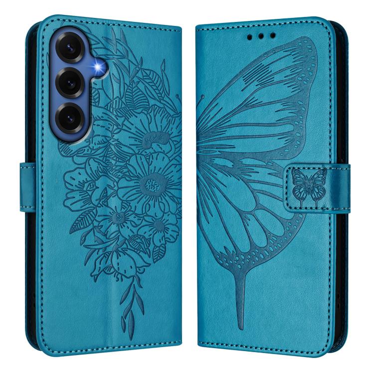 For Samsung Galaxy S26+ 5G Embossed Butterfly Leather Phone Case