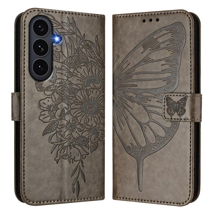 For Galaxy S26 FE 5G Embossed Butterfly Leather Phone Case