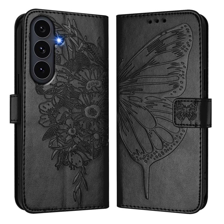 For Galaxy S26 FE 5G Embossed Butterfly Leather Phone Case
