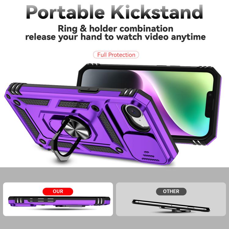 For iPhone 17e / 16e Sliding Camshield Holder Phone Case