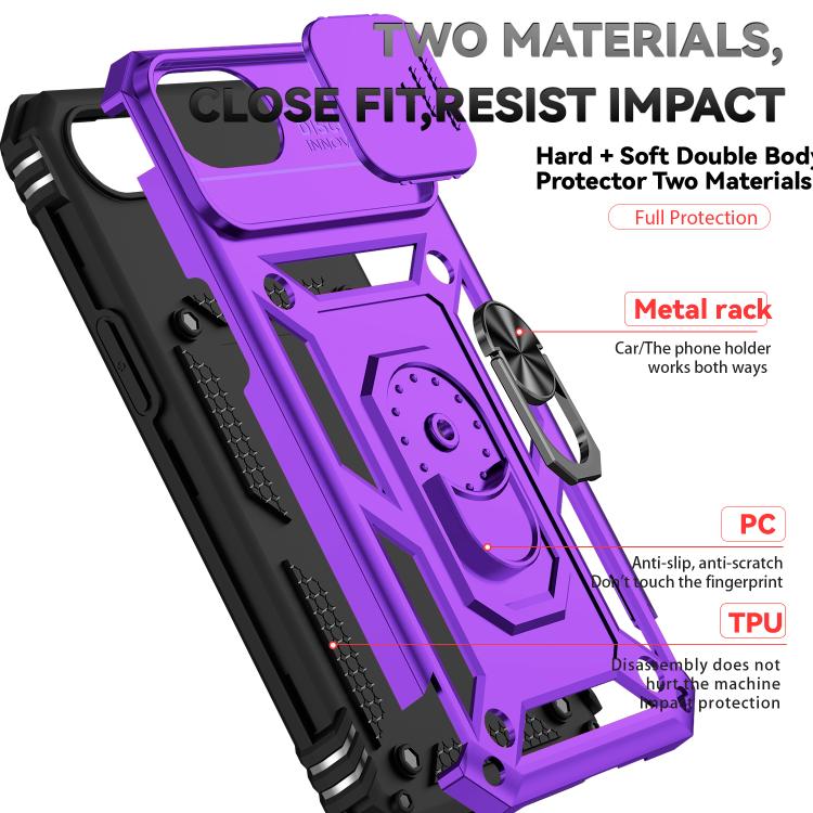 For iPhone 17e / 16e Sliding Camshield Holder Phone Case