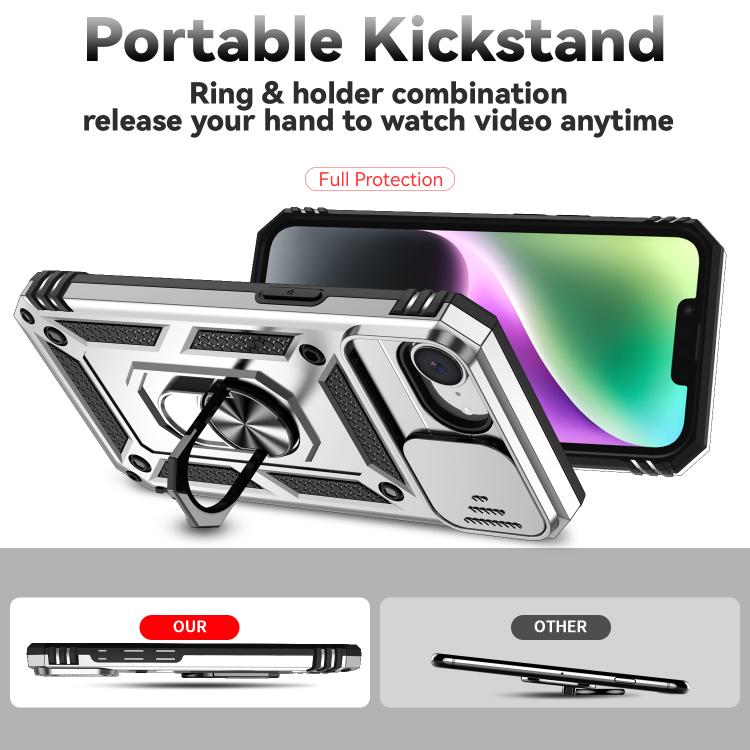 For iPhone 17e / 16e Sliding Camshield Holder Phone Case