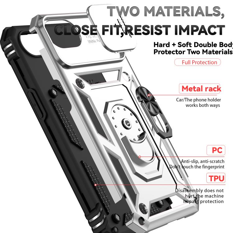 For iPhone 17e / 16e Sliding Camshield Holder Phone Case